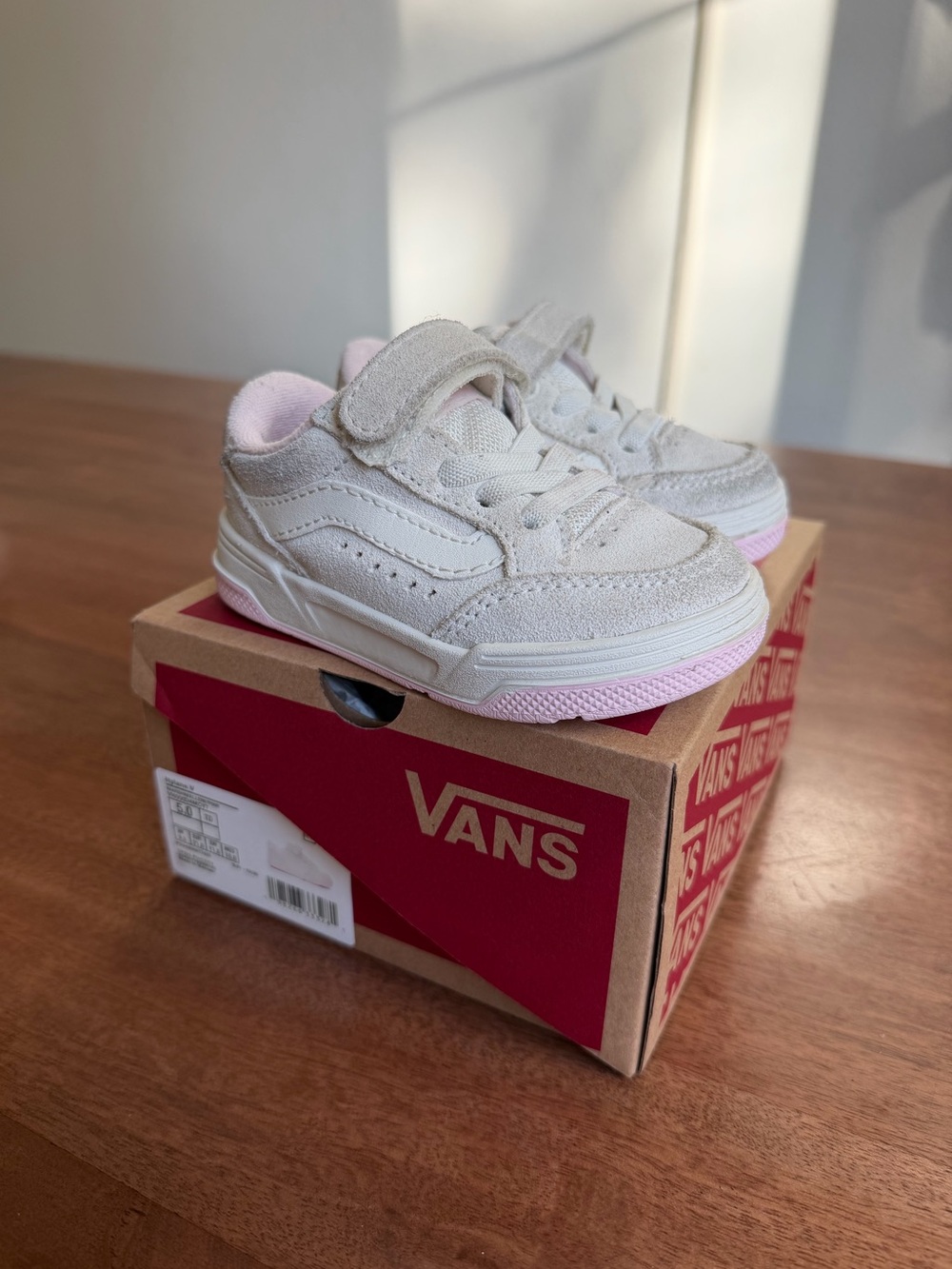 Vans Toddler Hylane V Sneakers — Marshmallow/Pink 🎀🩷